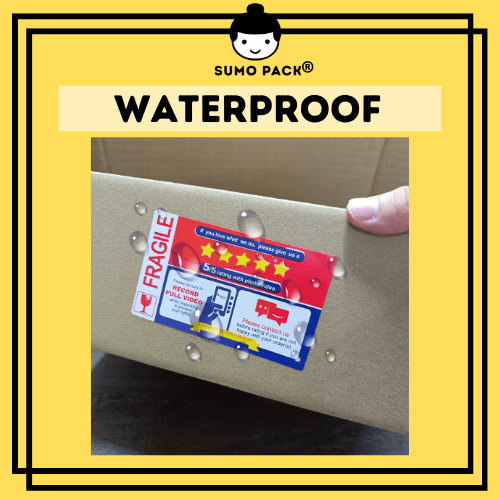 5Star Review Sticker Waterproof