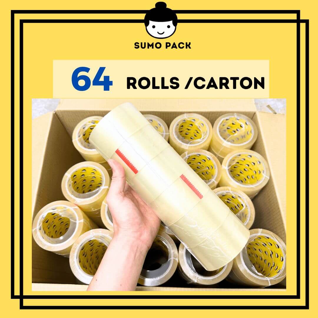 opp tape supplier malaysia 72mm opp clear transparent tape 72mm x 41mic x 90y sticky glue 64rolls per carton