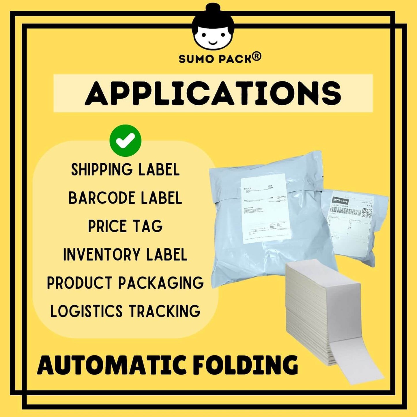 Thermal Sticker 5000 Fold Type - Johor