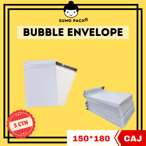 Bubble Envelope 150mm X 180mm (5 Cartons) - Johor