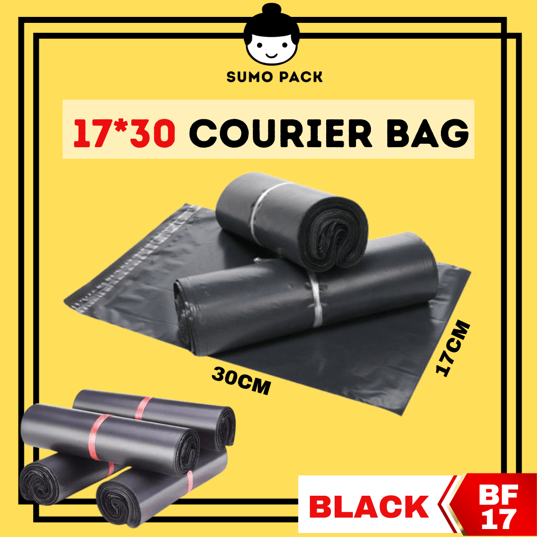 BLACK Courier Bag 170mm X 300mm - Johor