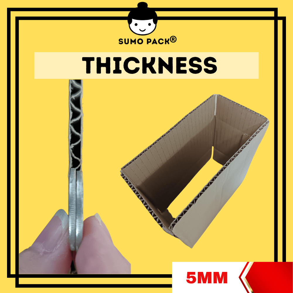 A Flute Corrugated Carton Box 30cmx30cmx10cm - 100Pcs