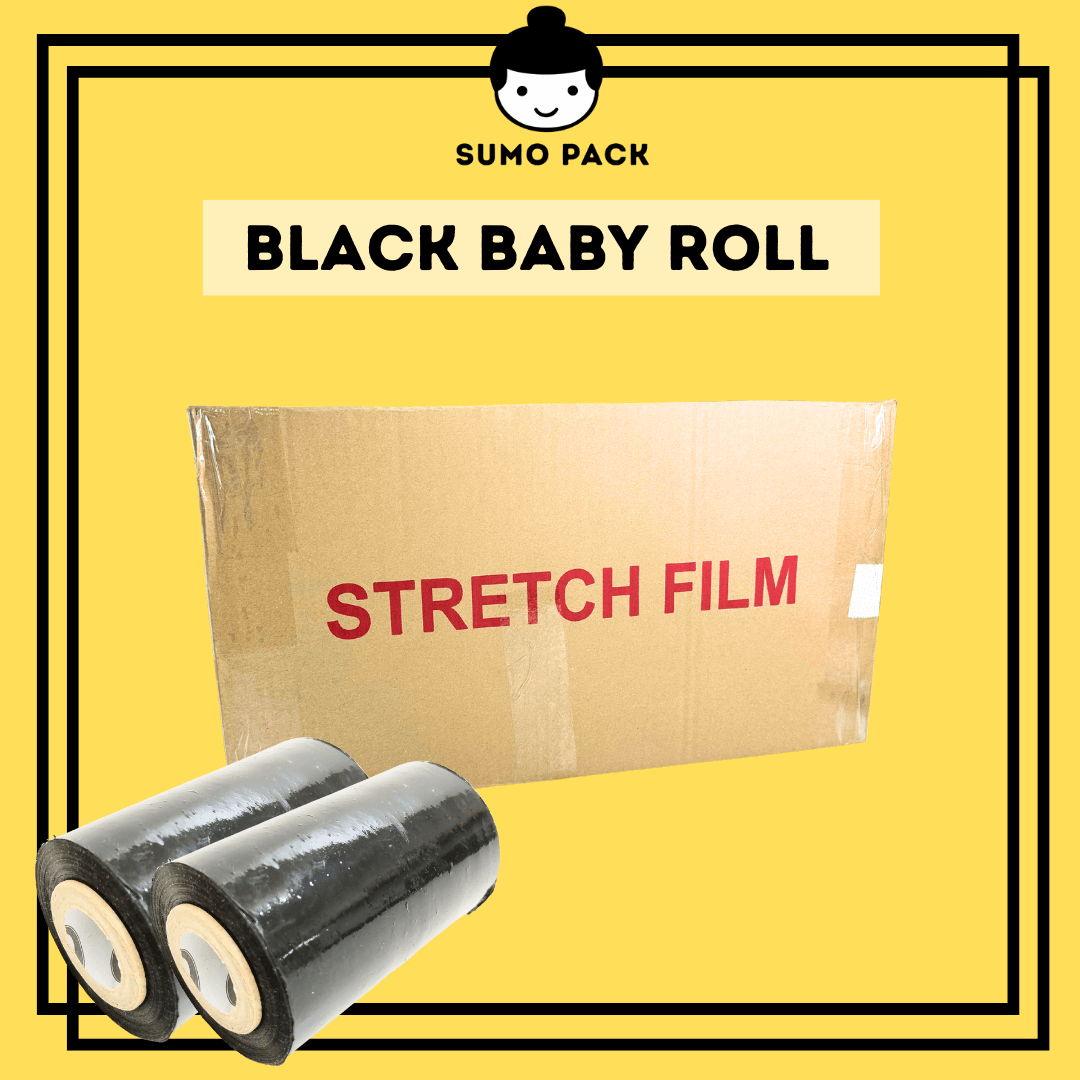 Black Mini Stretch Film 100mm 220G - Johor