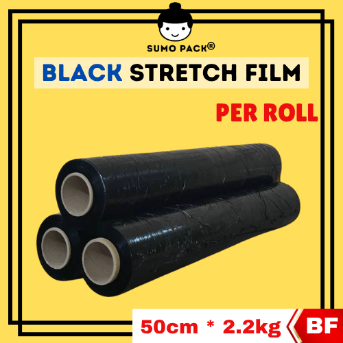 Black Stretch Film 50cm x 2.2kg