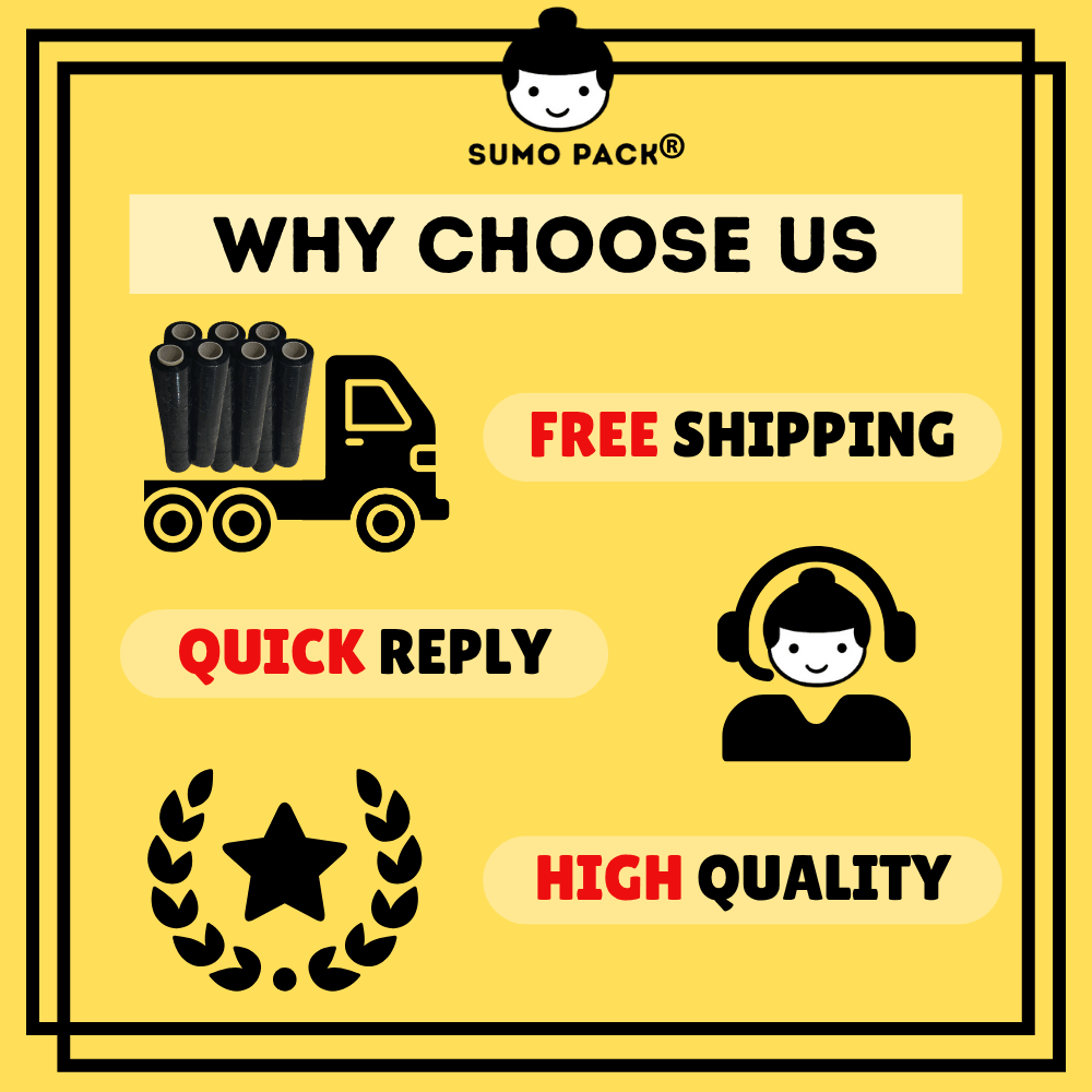 Black stretch film wrapping plastic roll 2.2kg 50cm 黑色缠绕膜 Where to Buy