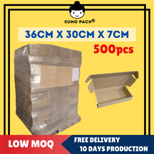 Custom Made Pizza Box 36cm x 30cm x 7cm - 500Pcs