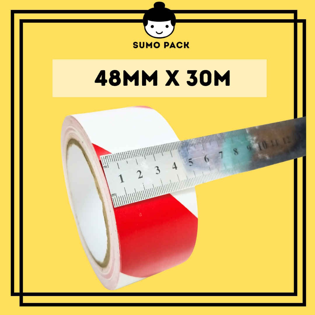 Floor Marking Red White Tape