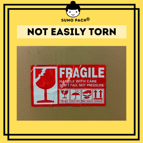 Fragile sticker 5cm x 9cm-cannot remove