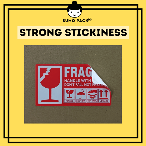 Fragile sticker 5cm x 9cm-strong glue