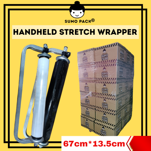 Handheld stretch film wrapper