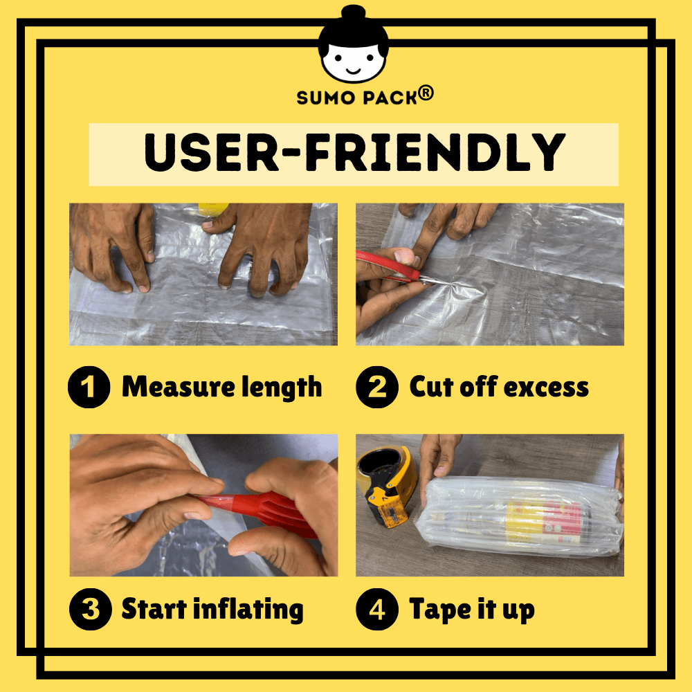 Inflatable Air Bubble Wrap Easy to Use