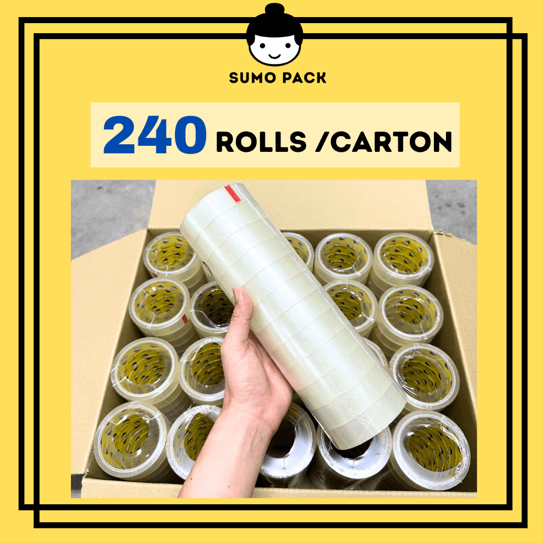OPP Tape 24mm Malaysia 24mm x45mic x 40y-240rolls per carton