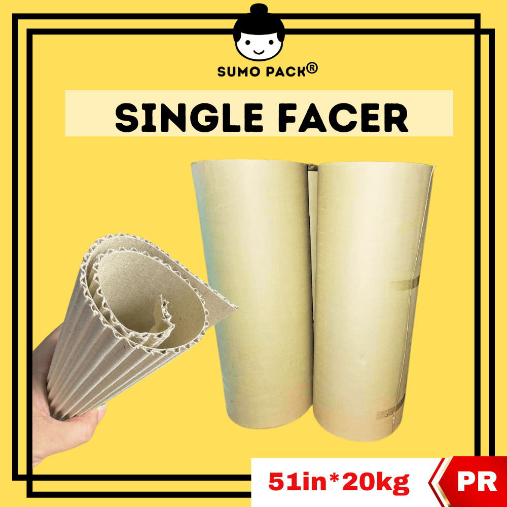 Single Facer Corrugated Paper Roll 51inch * 20kg