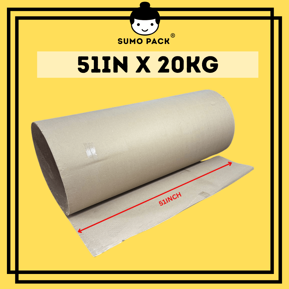 Single Facer Corrugated Paper Roll 51inch * 20kg size