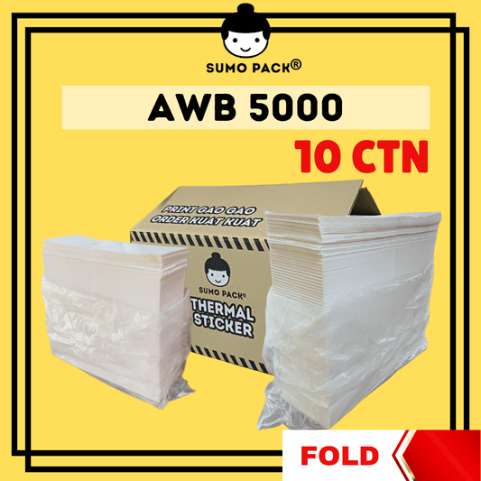 Thermal Sticker 5000 Fold Type (10 Cartons)
