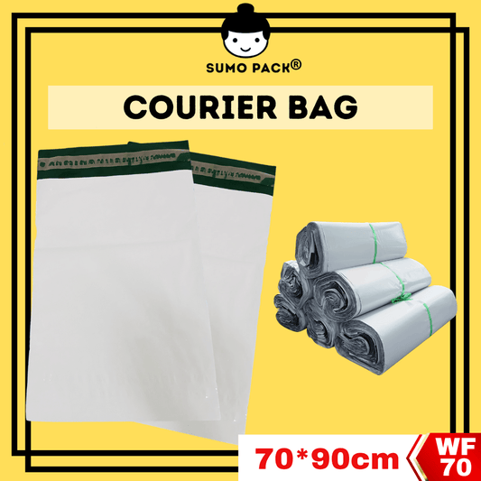 White Poly Courier Bag 90cm X 70cm