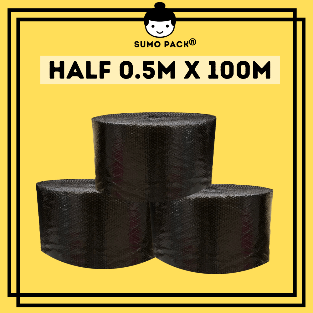 black bubble wrap supplier 50cm x 100meter