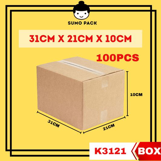 Carton Box 31cmx21cmx10cm (K3121) - 100Pcs