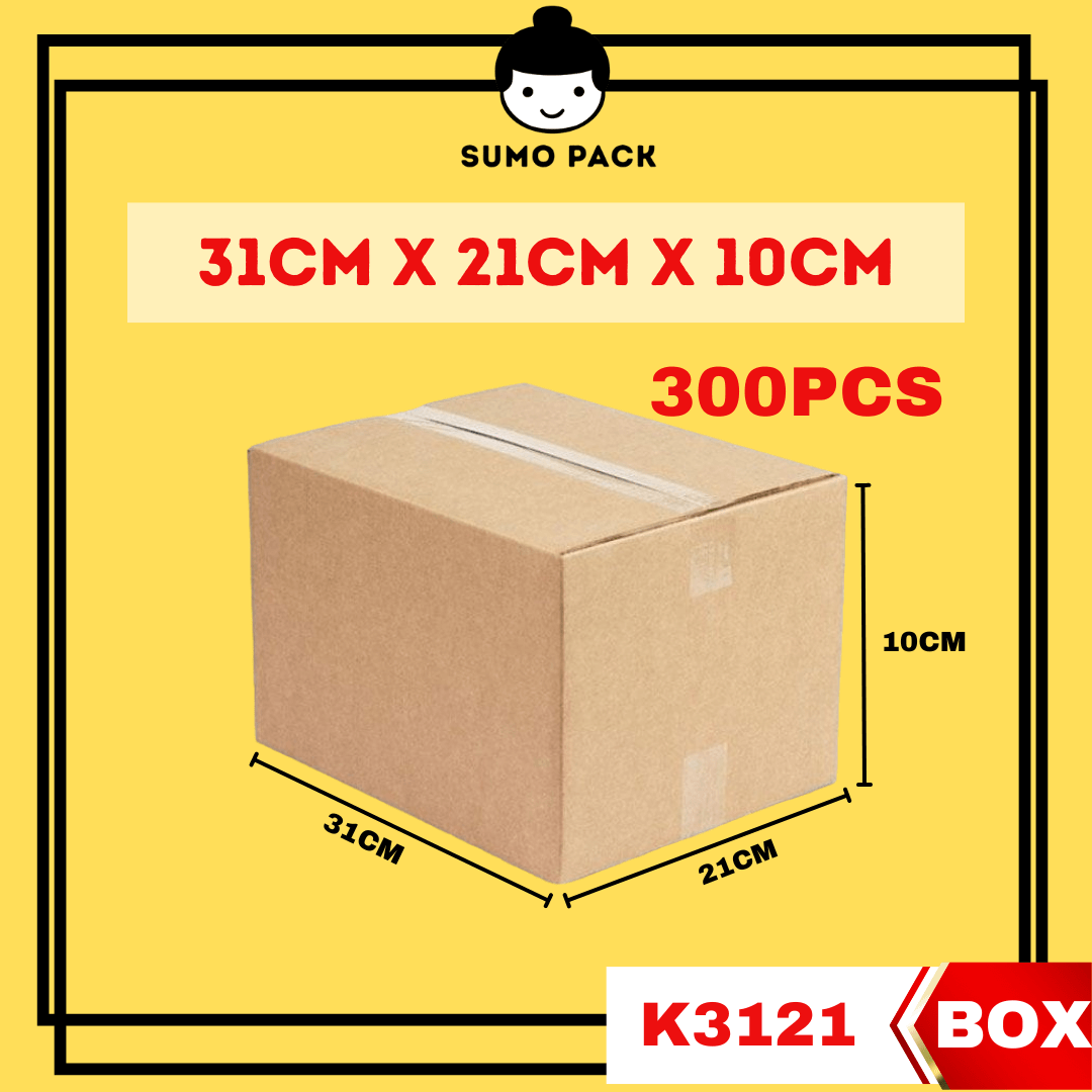 Carton Box 31cmx21cmx10cm (K3121) - 300Pcs