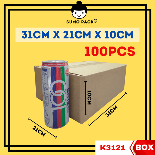 A Flute Corrugated Carton Box 31cmx21cmx10cm - 100Pcs