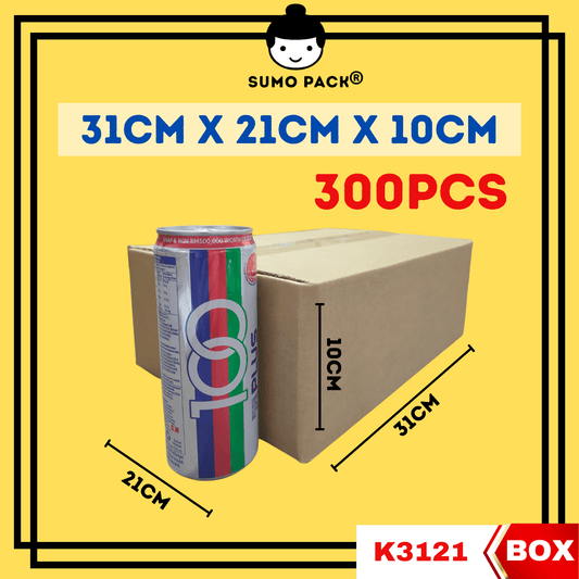 A Flute Corrugated Carton Box 31cmx21cmx10cm - 300Pcs