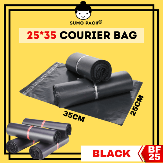 BLACK Courier Bag 250mm X 350mm - Johor