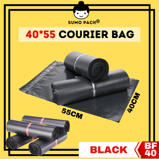 BLACK Courier Bag 400mm X 550mm - Johor