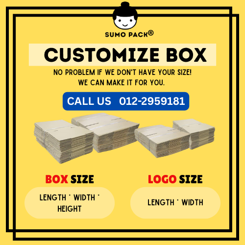 Custom Made Corrugated Carton Box 50cm x40cm x30cm  - 500Pcs