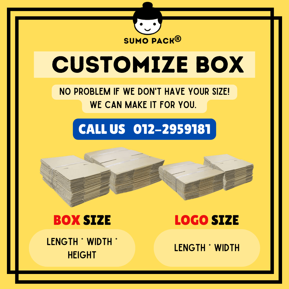 A Flute Corrugated Carton Box 30cmx30cmx10cm - 100Pcs