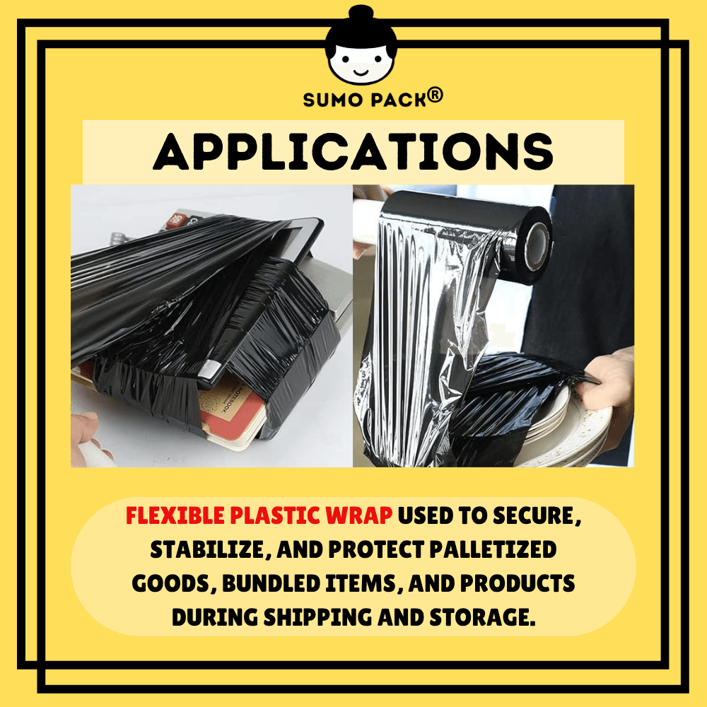Black Mini Stretch Film Application