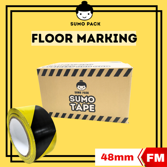 Floor Marking Black Yellow Tape 