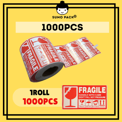 Fragile sticker 5cm x 9cm-1000pcs