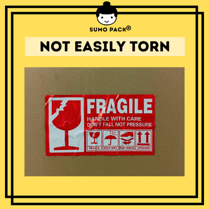 Fragile sticker 5cm x 9cm-cannot remove