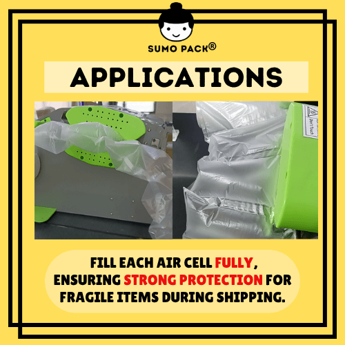 Inflatable Air colum cushion machine machine pump -Applications
