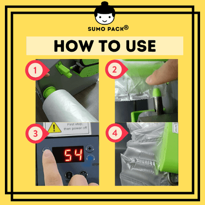 Inflatable Air colum cushion machine machine pump -how to use