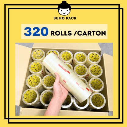 OPP Tape 18mm Malaysia 18mm x45mic x 40y-320rolls  per carton