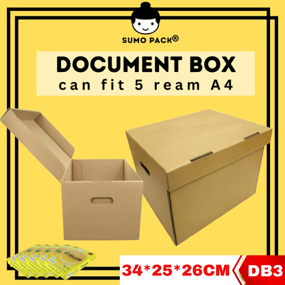 Document File Storage Box 340 x 250 x 260mm