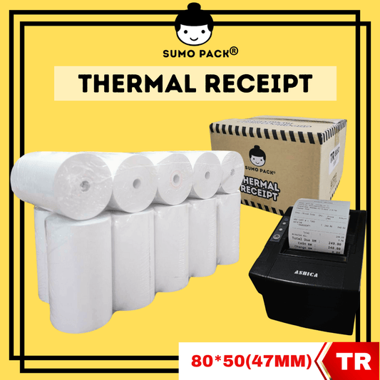THERMAL RECEIPT PAPER ROLL 80 X 50MM