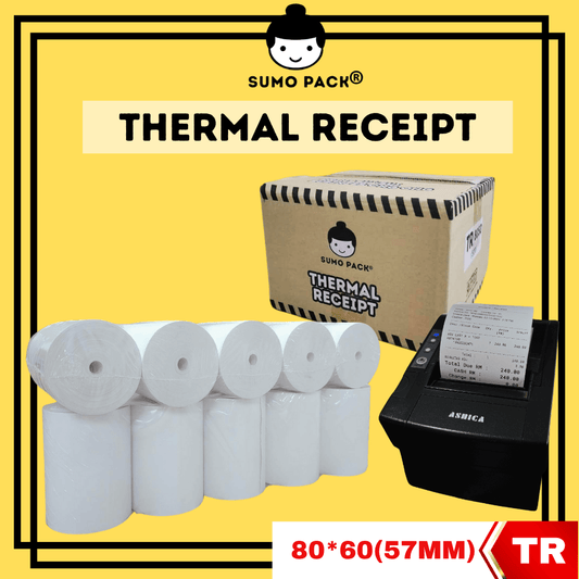 THERMAL RECEIPT PAPER ROLL 80 X 60MM