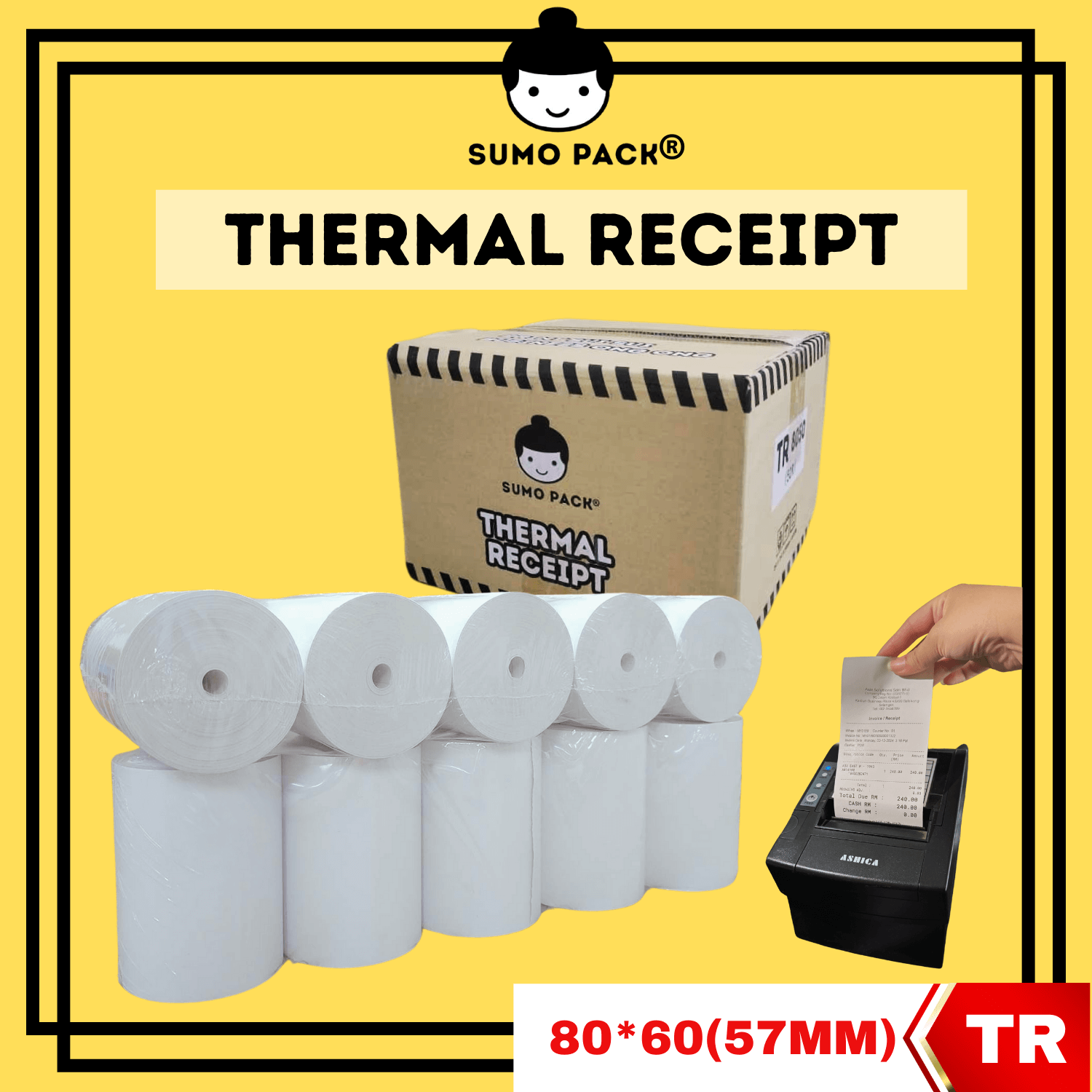 THERMAL RECEIPT | PAPER ROLL  (80mm x 60mm)