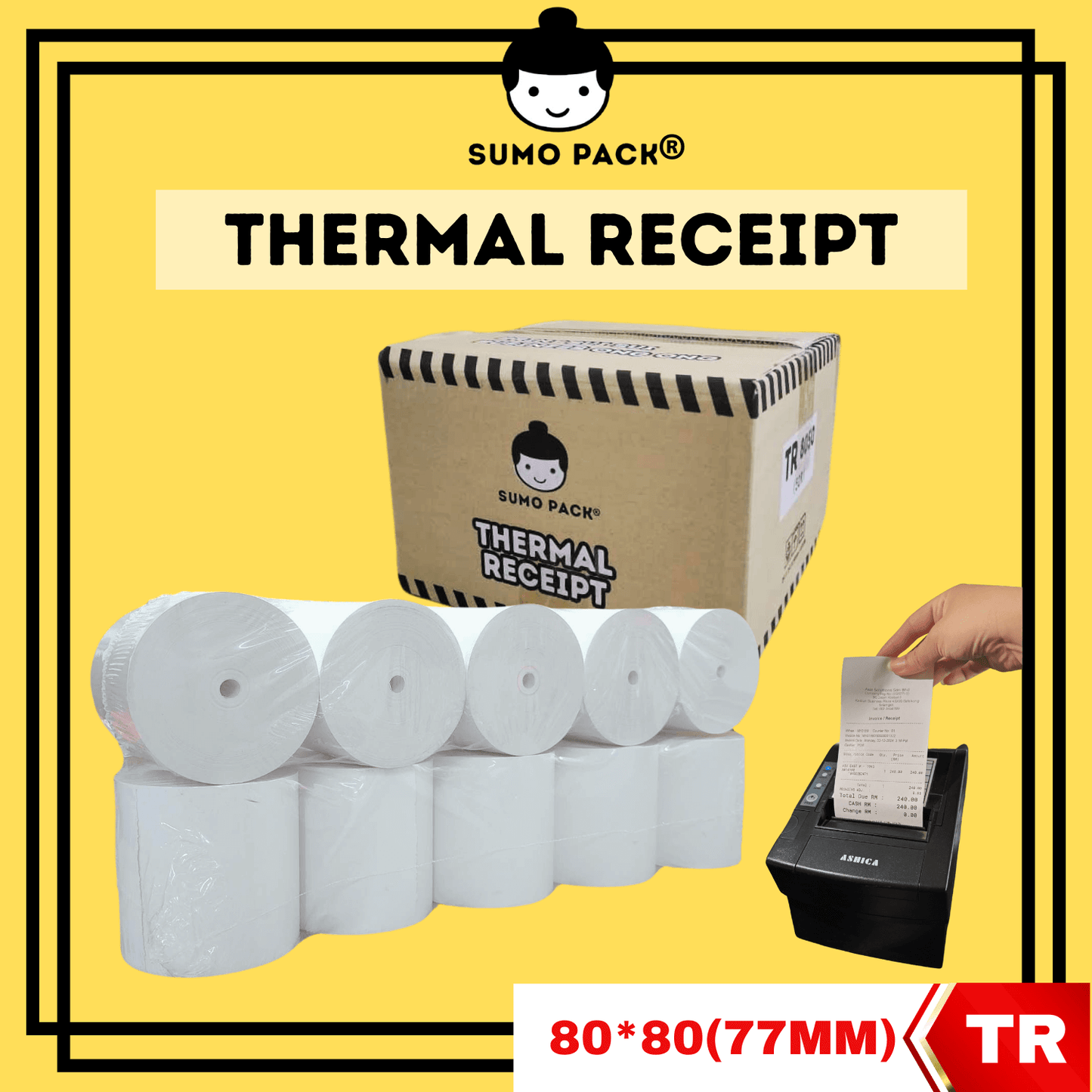 THERMAL RECEIPT | PAPER ROLL  (80mm x 80mm)