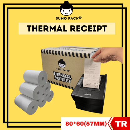 THERMAL RECEIPT | PAPER ROLL  (80mm x 60mm)