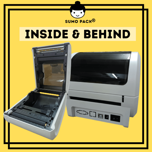 Thermal Label Printer Inside n Back