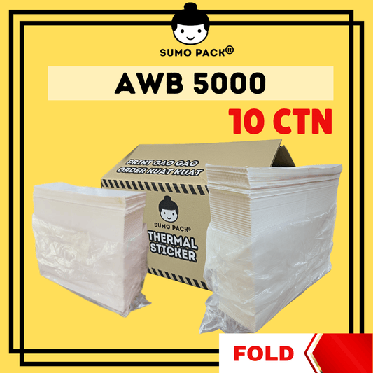 Thermal Sticker 5000 Fold Type (10 Cartons)