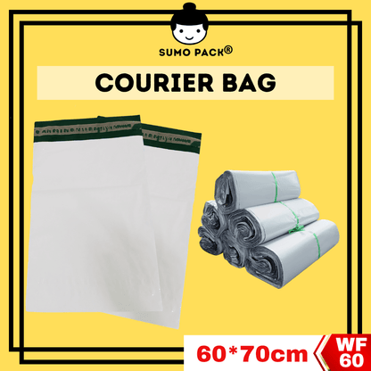 White Poly Courier Bag 60cm x 70cm