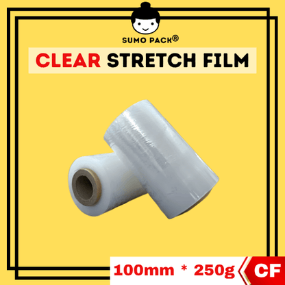 [1 CTN] Clear Baby Roll Stretch Film 100mm 250g