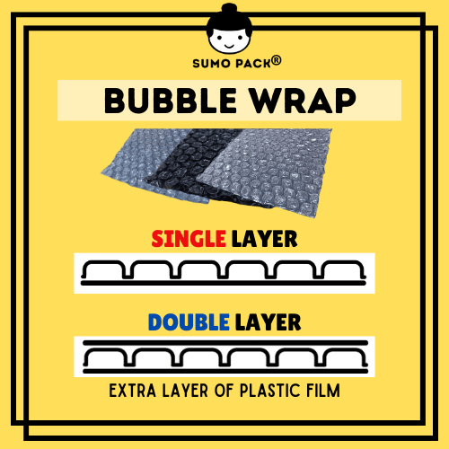 black bubble wrap supplier 50cm x 100meter compare with single layer