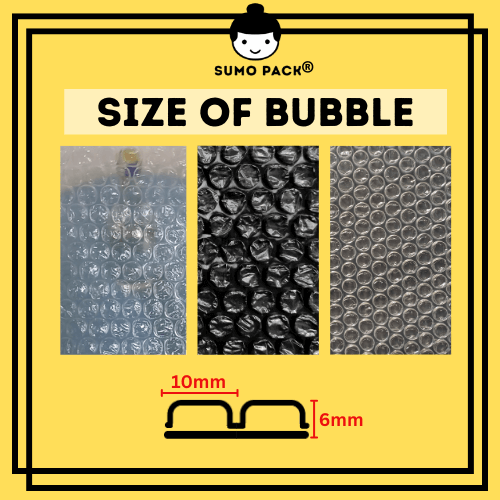 black bubble wrap supplier 50cm x 100meter size 10mm