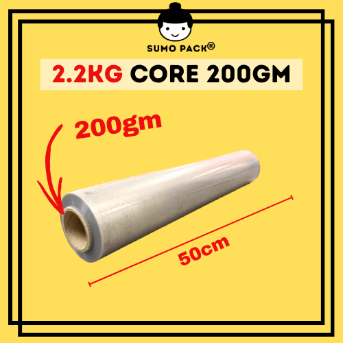 [1 CTN] Eco Recycle Stretch Film plastic wrapping 环保透明缠绕膜 50cm 2.2KG Core 200g